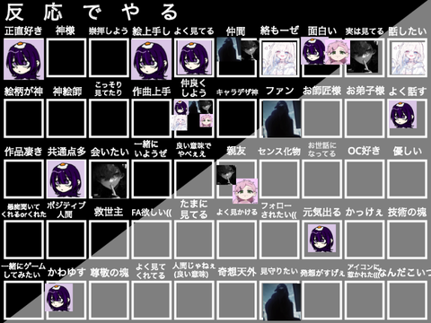 最近流行ってる反応でやるやつ 