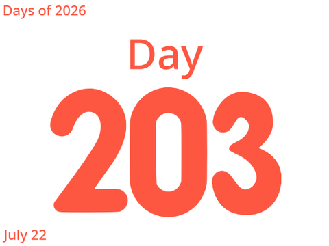 Days of 2026: Day 203