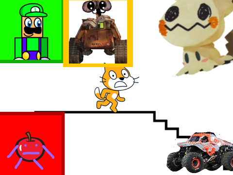 Add yourself reacting to: [LOUD] scratch cat has a message