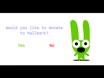 [FAKE] Would you like to donate to Hallmark? (2005)