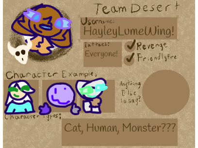TEAM DESERT!!! Scratch Artfight Card!