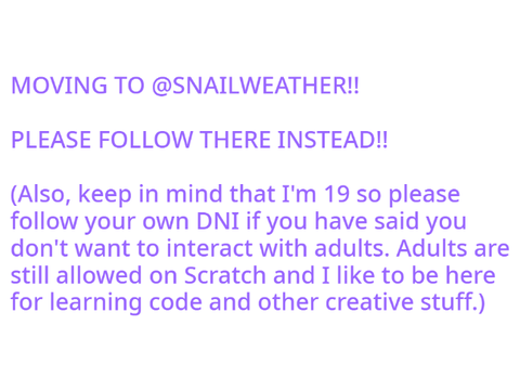 MOVING TO SNAILWEATHER