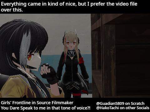 GFL Animation on Scratch TEST - You dare speak to me with that tone of voice?!
