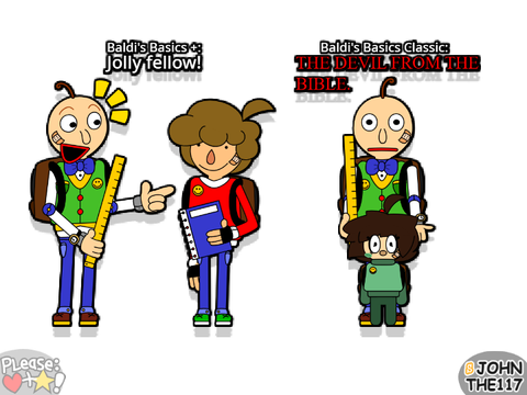How Baldi was potrayed then and now: