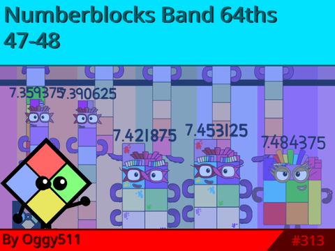 Numberblocks Band Sixty-Fourths 47-48