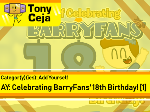 AY: Celebrating BarryFans' 18th Birthday! [1]