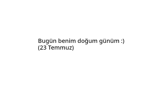Tudey iz May börtdey :D
