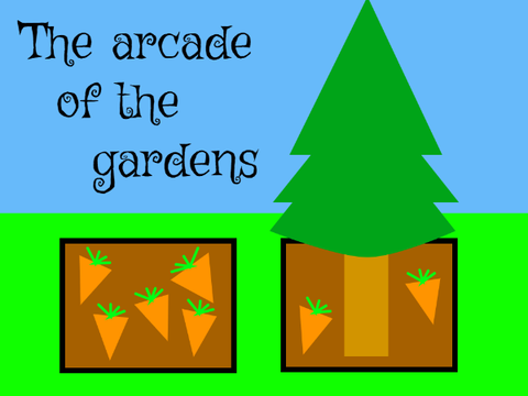 The arcade of the gardens