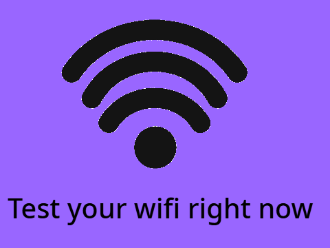Wifi speed test