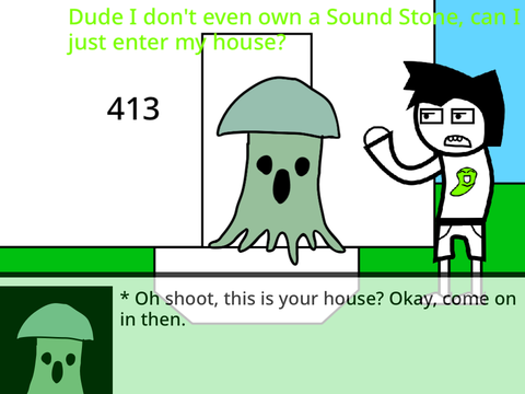 > Johnathan: Negotiate with the mushroom thingy.