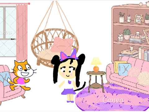 Scratch cat answers the phone for a big suprise  remix