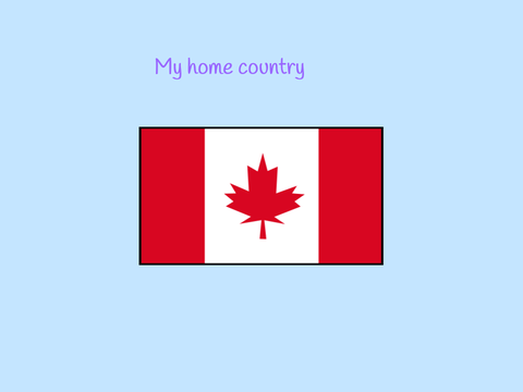 Canada flag with national anthem