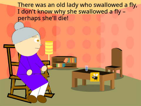 There was an old lady who Swallowed a fly cuz whoever did the hey duggie charcters thing is a child