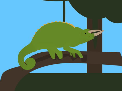 Jackson’s Chameleon Vector