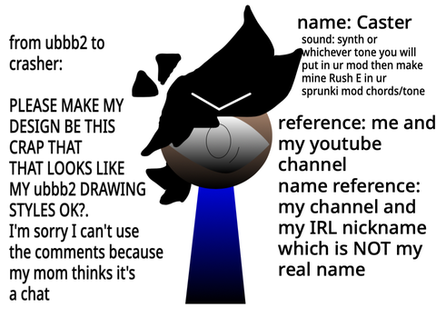 my OC for sprunki crasher takes over