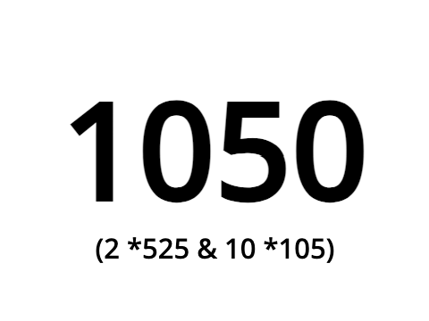 1050!