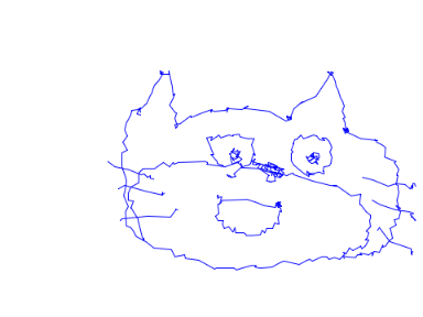揺れるペン