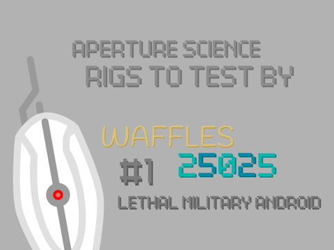 Aperture science rigs to test by Waffles25025