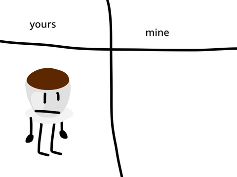 you remake my coffee guy into a poorly drawn one