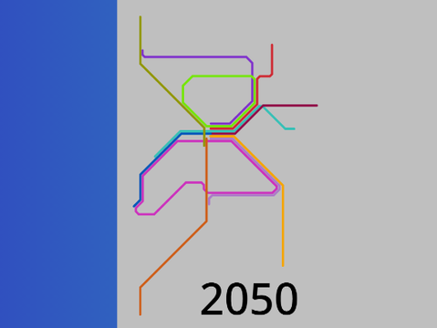 Predicted Transperth Network 2026-2050