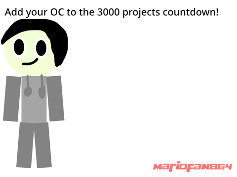 Add your OC to the 3000 projects countdown! remix