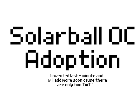 Solarballs OC Adoption