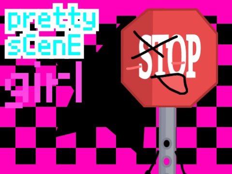 pretty scene girl ☆ with RS and SS