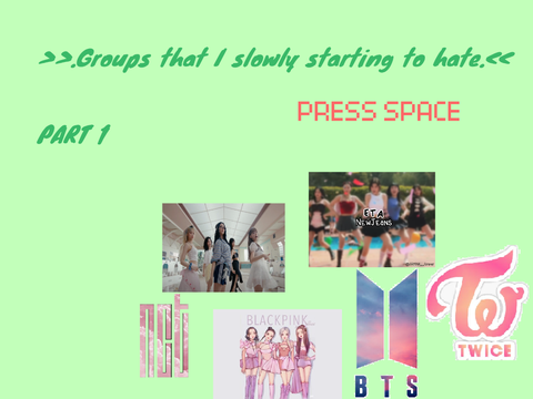 Groups that I'm Slowly Disliking (part 2)