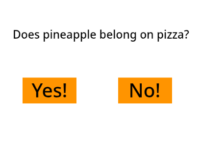 Does pineapple belong on pizza?