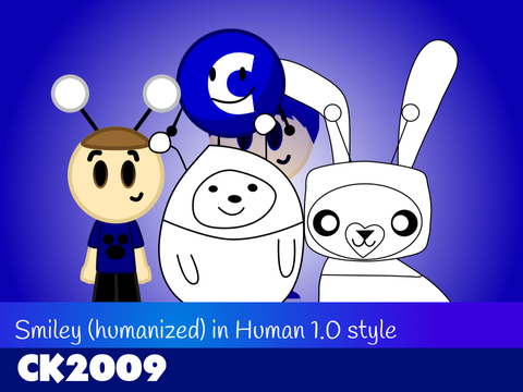 Smiley (humanized) in Human 1.0 style