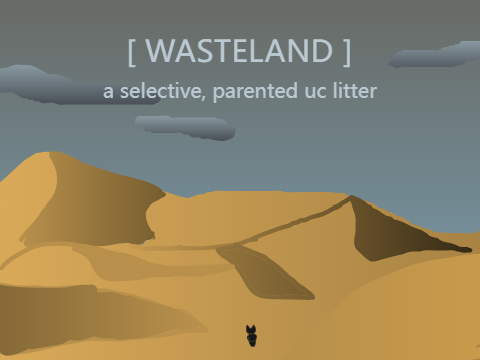₊⊹ ☢ [ WASTELAND ] ☢ ⊹₊ ... a WFA parented s uc litter!