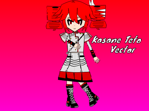 Kasane Teto vector for @axolotlbucket99888
