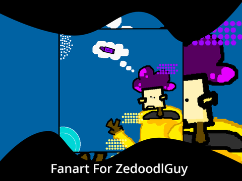 French Fry doodle Guy Fanart/AT for ZeDoodlGuy