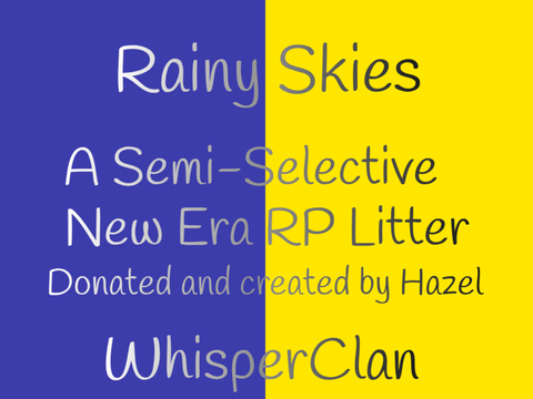 Rainy Skies - Semi-Selective New Era Litter