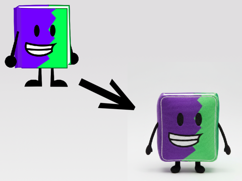 my booksona as a plush