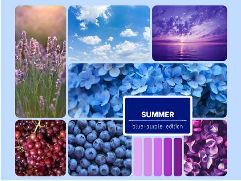 summer --- blue+purple
