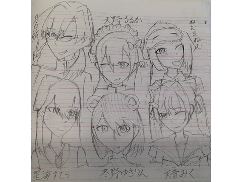 透明ストラテジー0期生全員集合イラスト