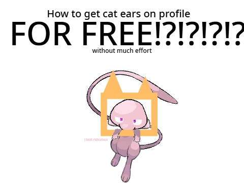 How to get cat ears for free (tutorial)
