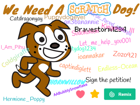 Petition to add a Scratch Dog!  remix remix