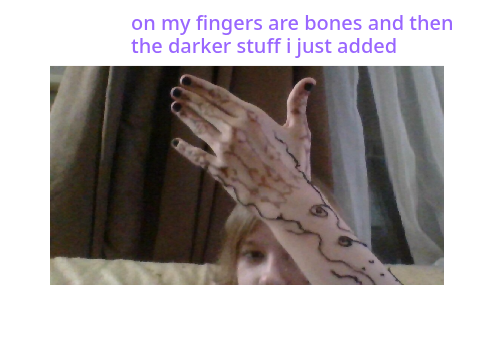 I did my henna for the ren fair