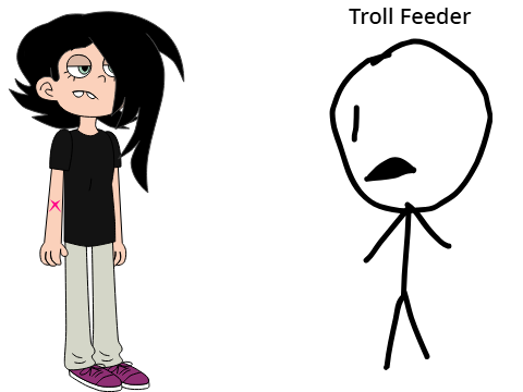 Why you shouldn't try to get Beatrice to troll feed with you.