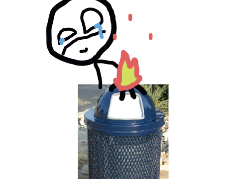 Trash Can BURN
