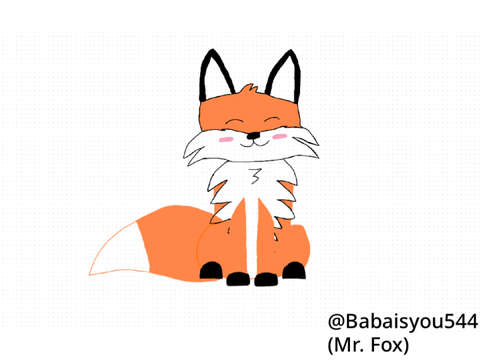 Digital fox drawing! :)