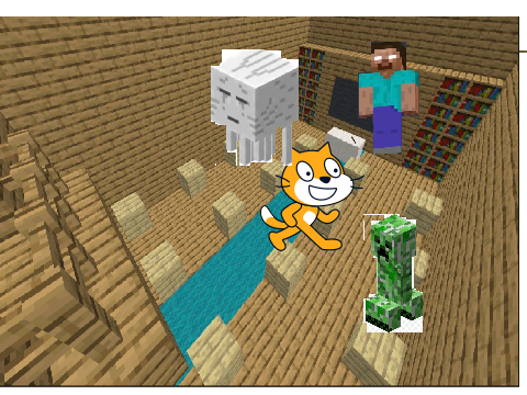 Scratch Cat Animation 12 - Monster School, Minecraft
