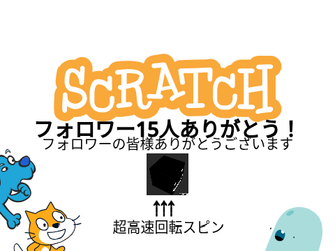 フォロワー15人ありがとう！