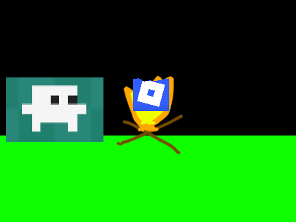 Add your self burning the roblox app icon all credit to @Purplecubeinc