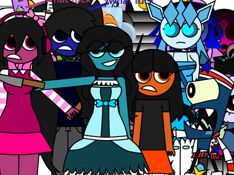 Mr Bilk Harphy Retake, Katherine, Purple and Blitzo