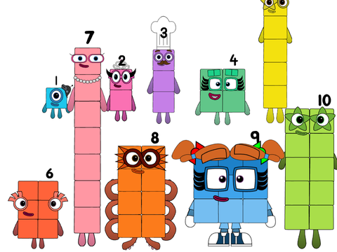 Numberblocks Styled as Numbers from Charlie and the Numbers (REMASTERED)