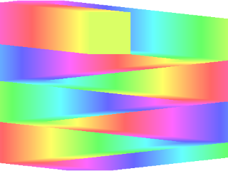 bouncing square but there's a trail