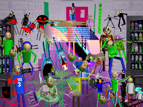 Baldi clones himself, but, he only cloned himself a few times.